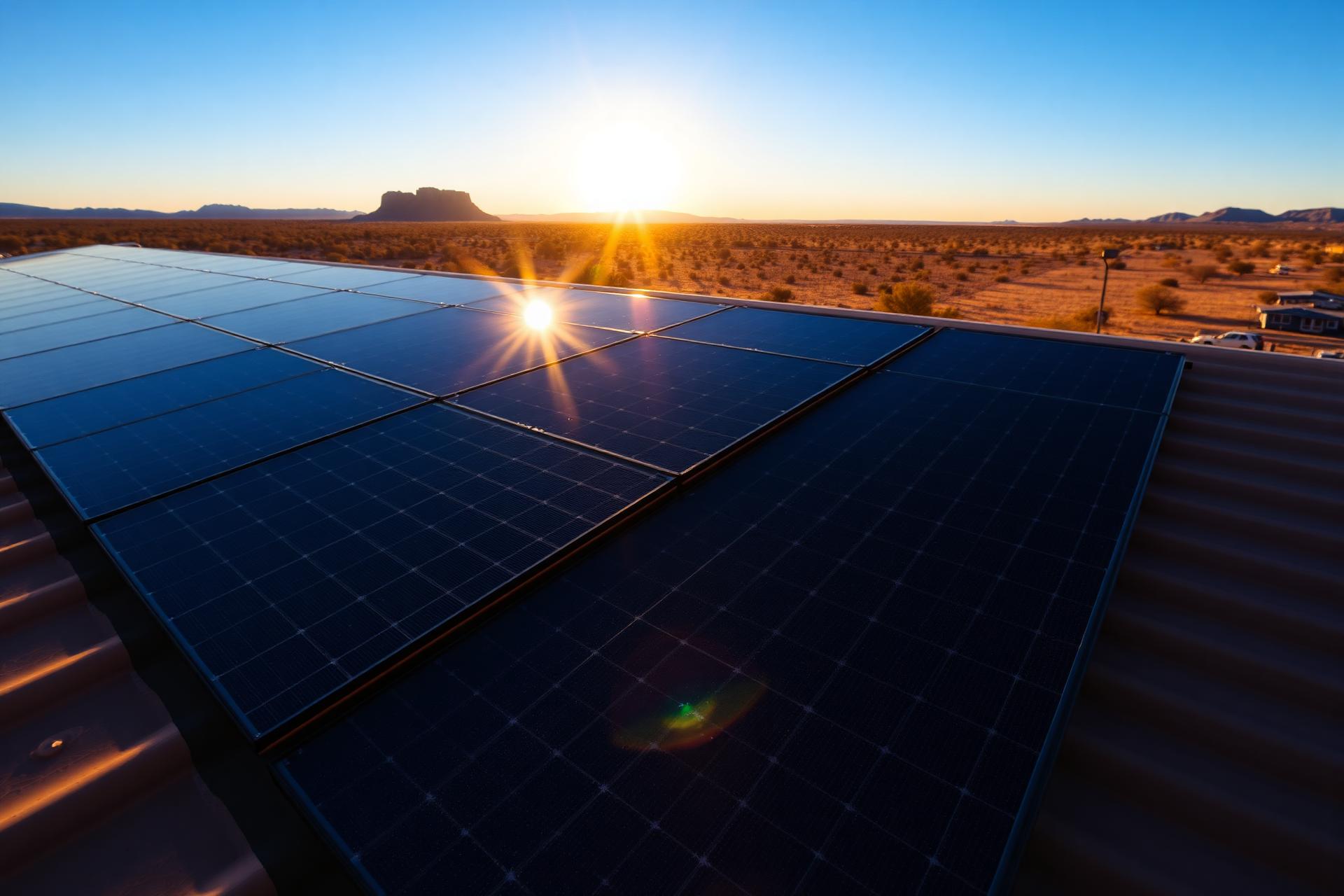 Cleaned residential solar panels in Rio Rancho, NM